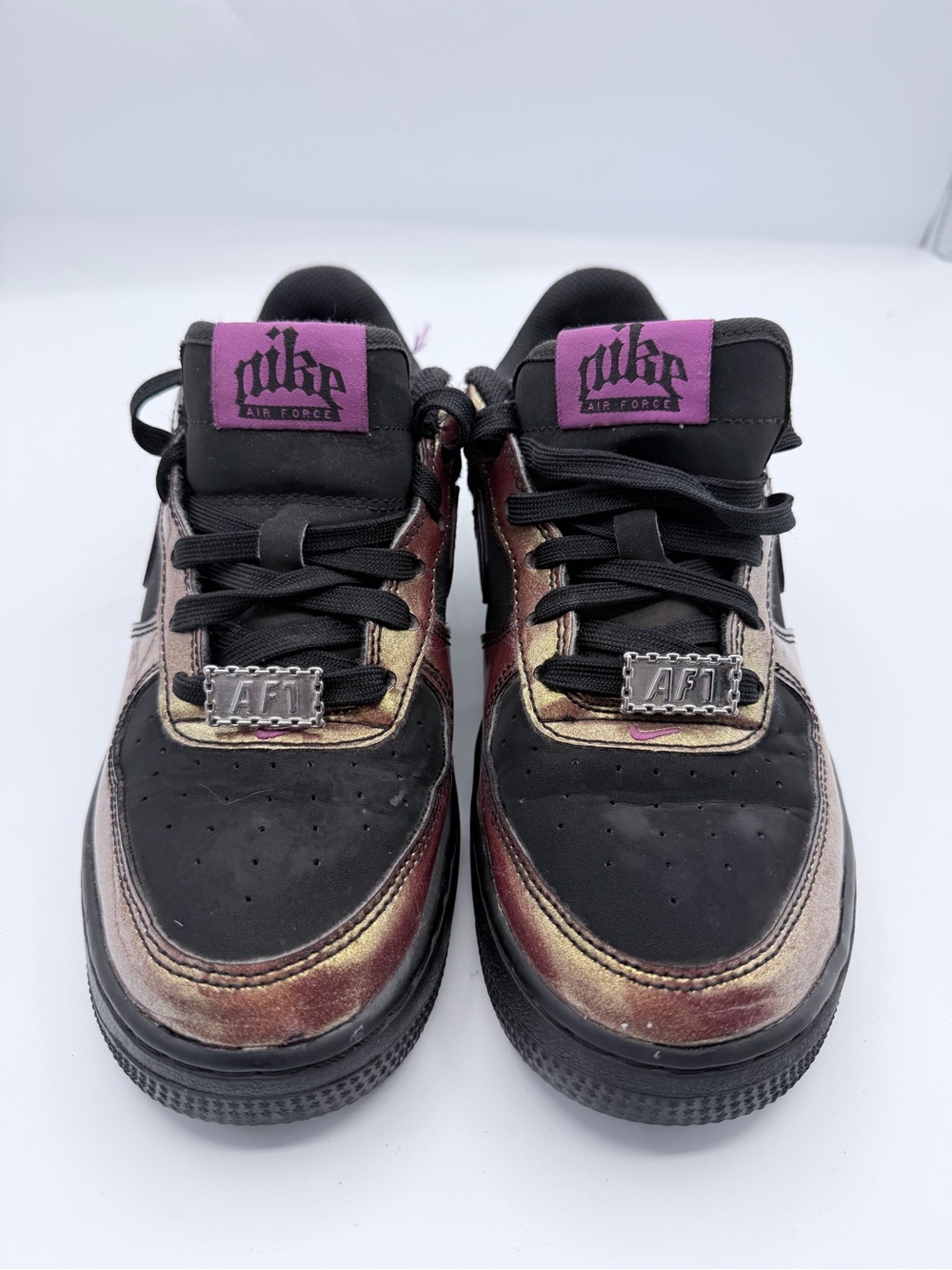 Nike Nike Air Force 1 07 LV8 Gold Black Bold Berry IB6843-002 Men Size 5.5